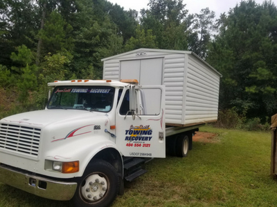 Towing a portable shed  